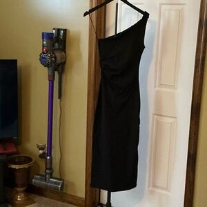 Zara Black One-Shoulder Dress NWOT